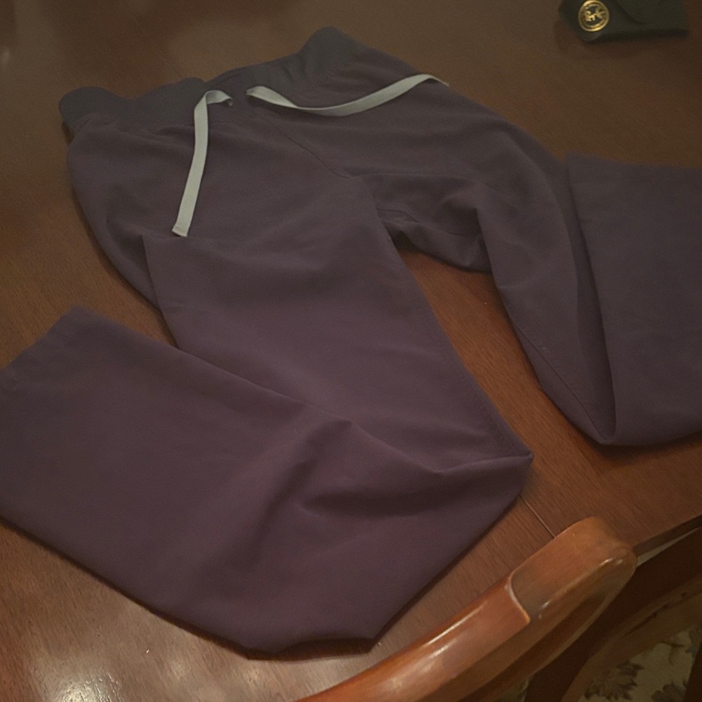 Purple Jogger Pants with Drawstring